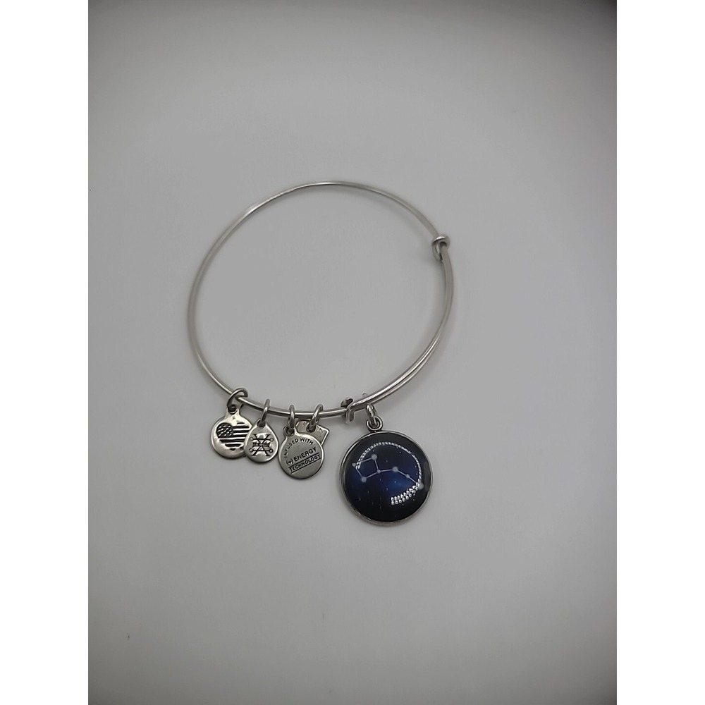 Alex And Ani Signed‎ Vintage Little Dipper Celestial Charm Bangle Bracelet 6.5In